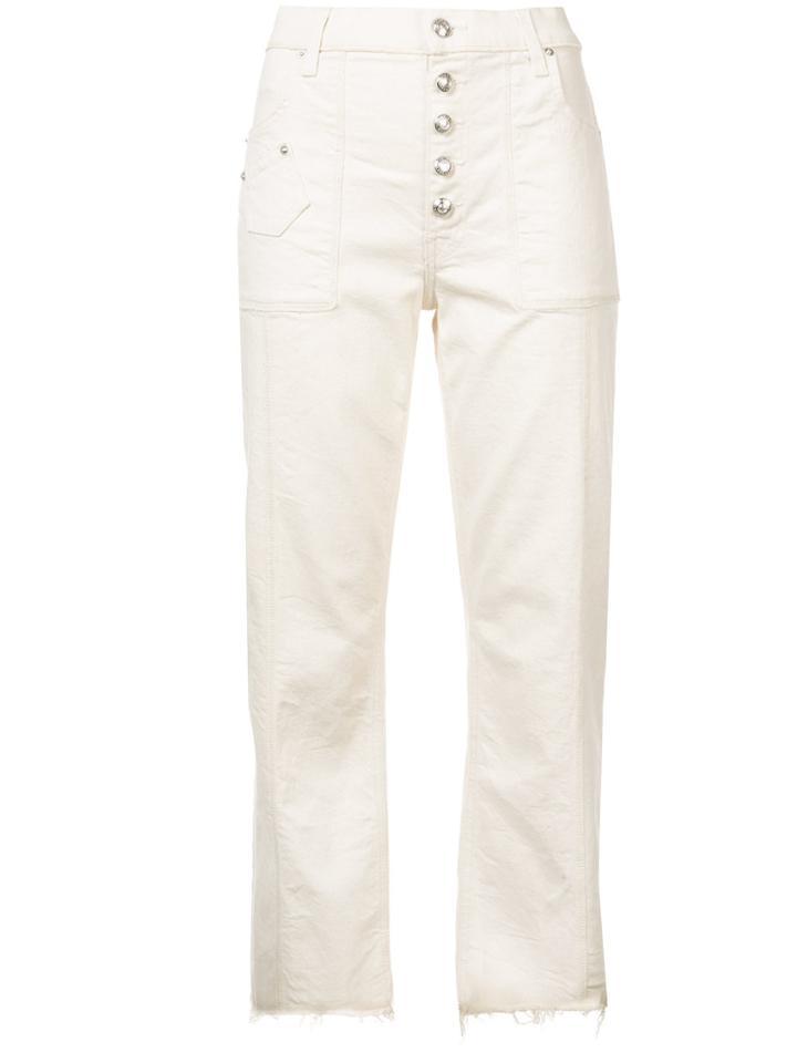 Derek Lam 10 Crosby Blake Mid-rise Slim Culotte With Utility Pockets -