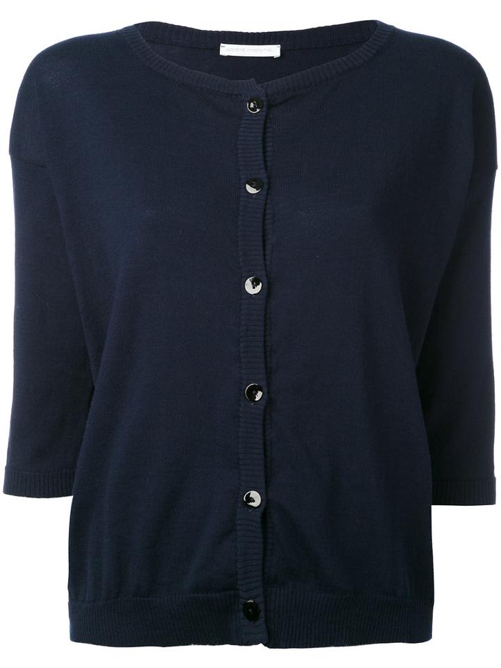 Société Anonyme - 'square' Cardigan - Women - Cotton - 1, Blue, Cotton