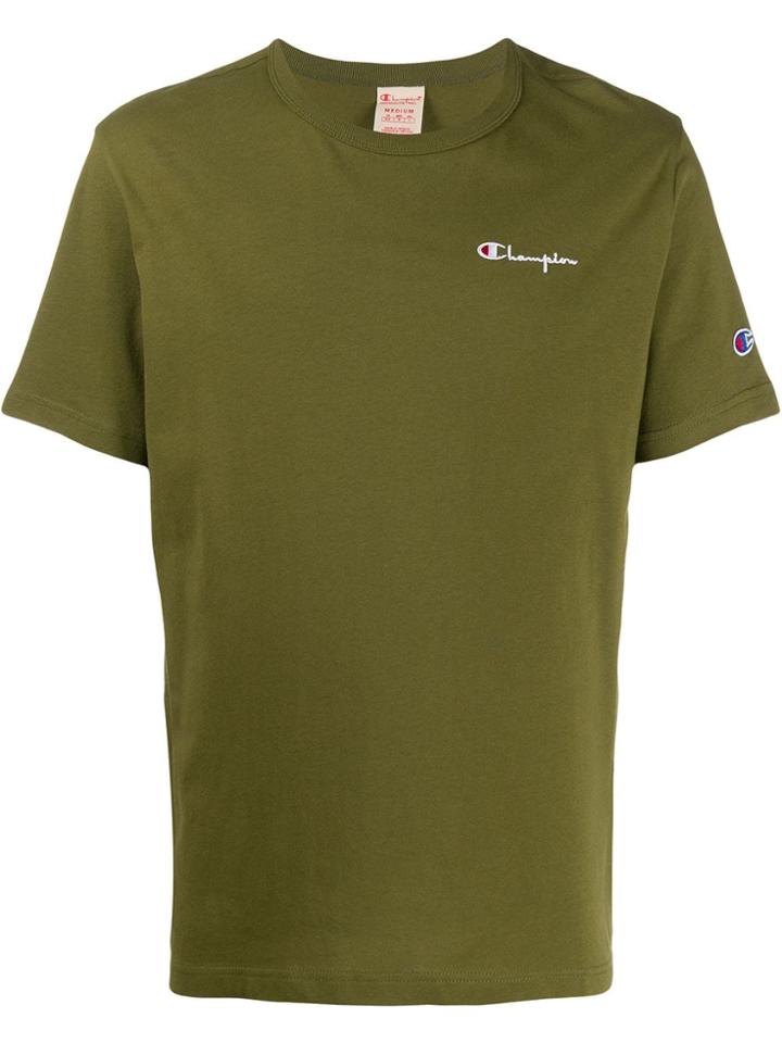 Champion Logo Embroidery T-shirt - Green