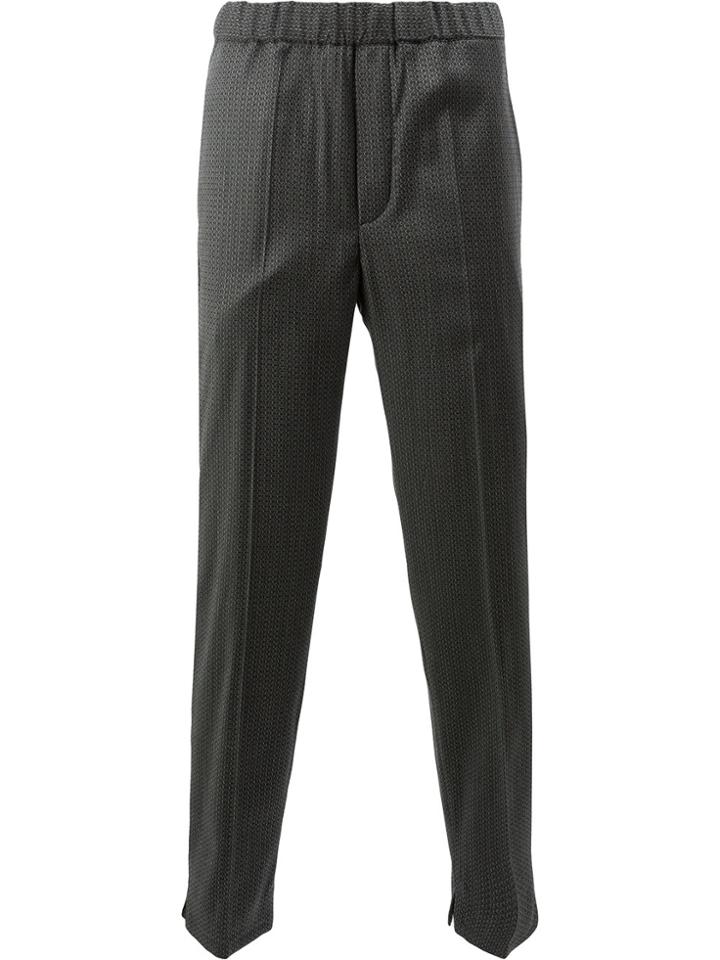 Neil Barrett Patterned Trousers - Grey
