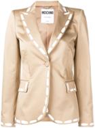 Moschino Printed Stitching Blazer - Neutrals