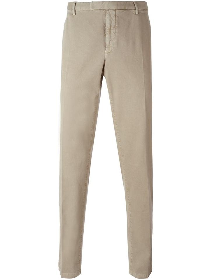Boglioli Regular Trousers, Men's, Size: 50, Nude/neutrals, Cotton/spandex/elastane