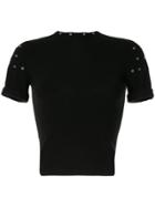 Versace Pre-owned Rivet Detail T-shirt - Black