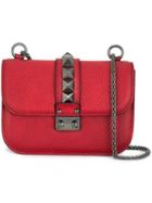 Valentino Valentino Garavani 'glam Lock' Shoulder Bag, Women's, Red, Calf Leather/metal (other)