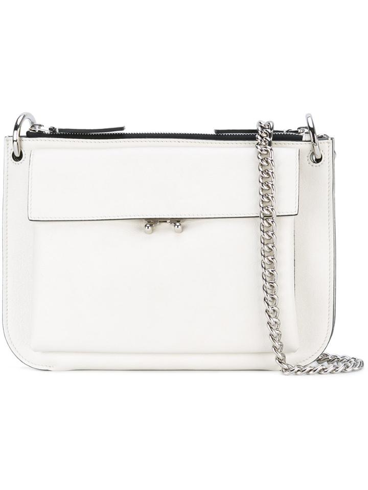Marni Pocket Bi-coloured Bag - White