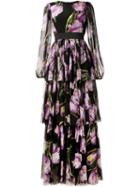 Dolce & Gabbana Long Tulip Print Dress