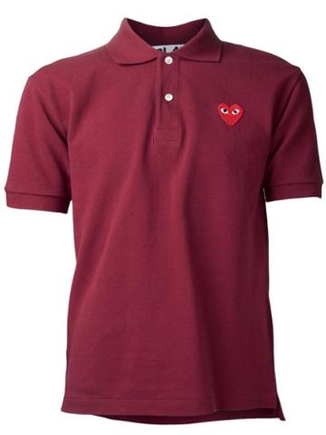 Comme Des Garons Play Pique Polo Shirt