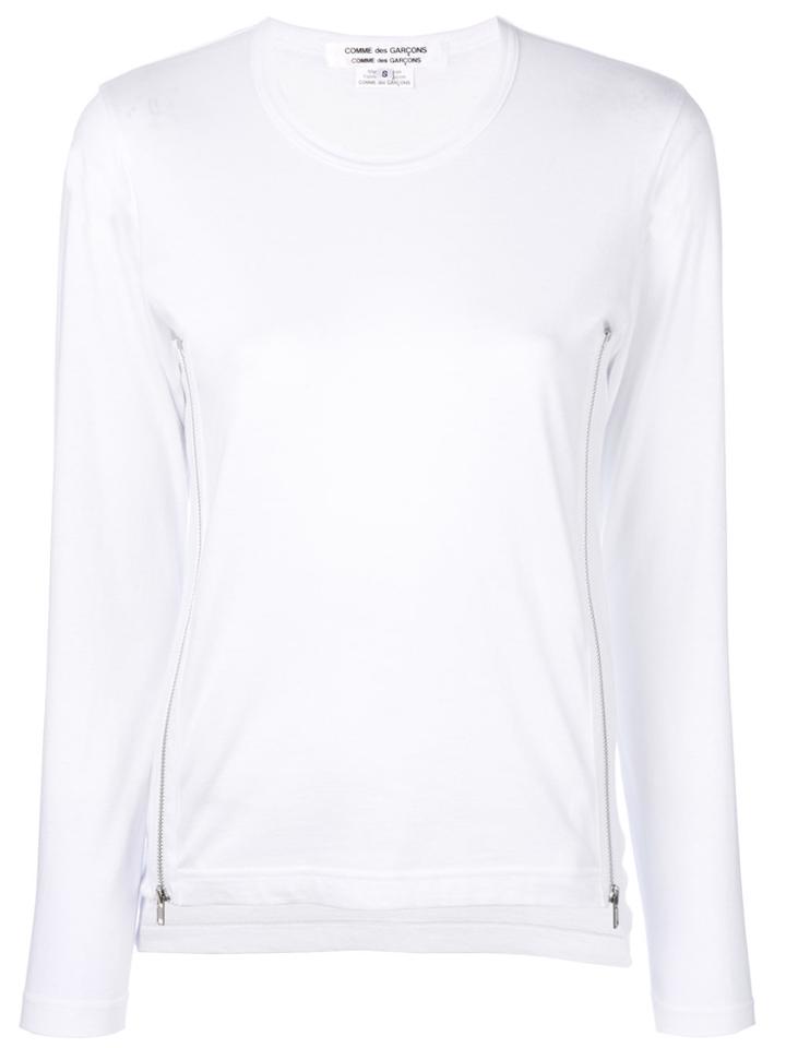 Comme Des Garçons Comme Des Garçons Long Sleeved Sweatshirt - White