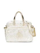 Roberto Cavalli Kids Logo And Leopard Print Changing Bag - White