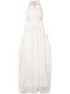 Lee Mathews Elsie Apron Dress - White