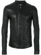 Rick Owens Slim-fit Leather Jacket - Black
