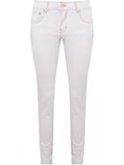 Amapô Skinny Trousers, Women's, Size: 44, White, Cotton/spandex/elastane