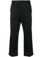 Gucci Straight Leg Cropped Trousers - Black