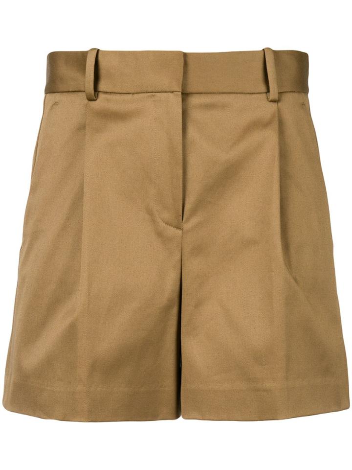 Theory High-waisted Shorts - Neutrals