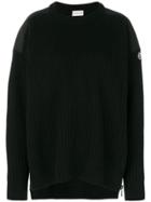 Moncler Ribbed Knitted Sweater - Black