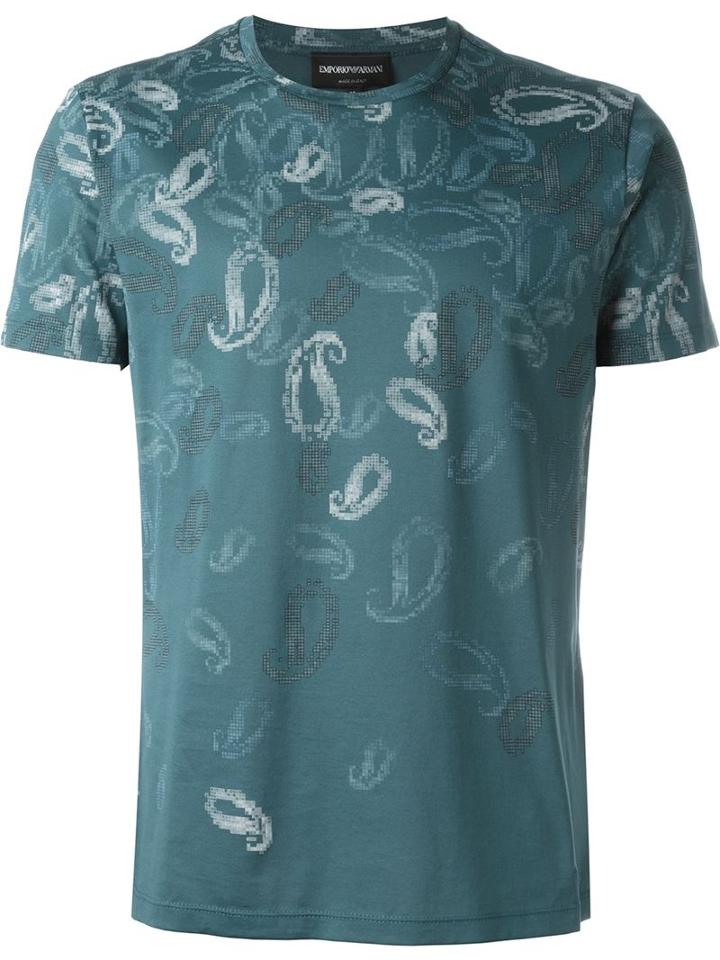Emporio Armani Pixel Print T-shirt