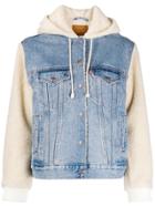 Levi's Contrast Hooded Sherpa Jacket - Blue