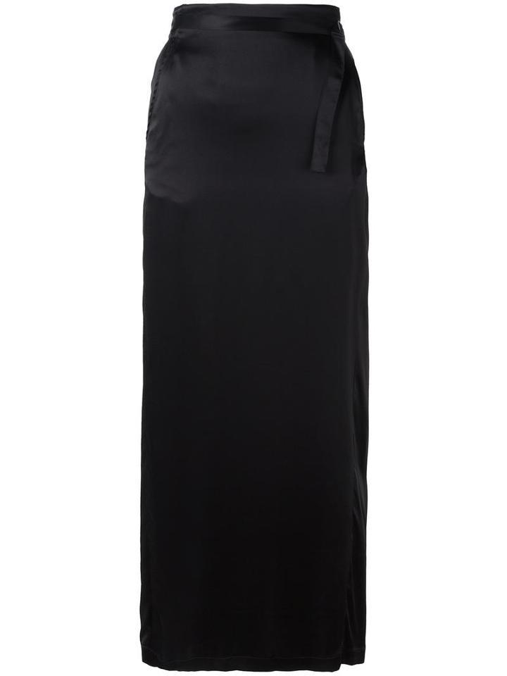 Ann Demeulemeester Blanche Straight Skirt, Women's, Size: 34, Black, Silk/cotton/rayon