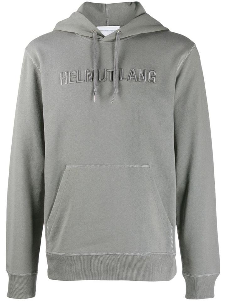 Helmut Lang Branded Hoodie - Grey