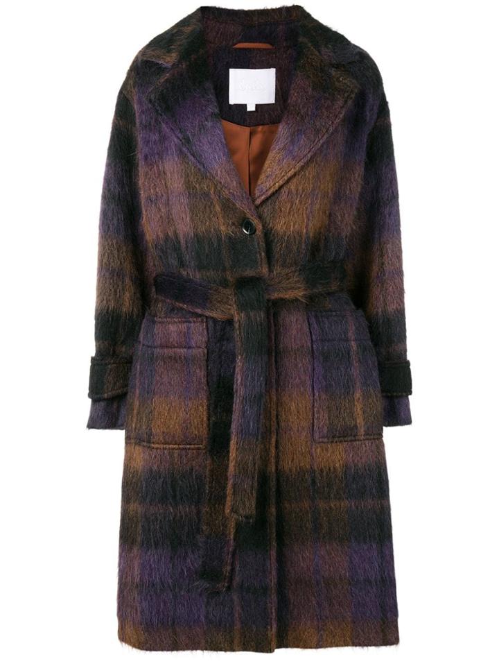 Lala Berlin Janne Check Coat - Brown