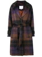 Lala Berlin Janne Check Coat - Brown