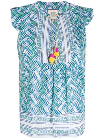 Bell By Alicia Bell Ruffled Fluttertop - Blue