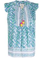 Bell By Alicia Bell Ruffled Fluttertop - Blue