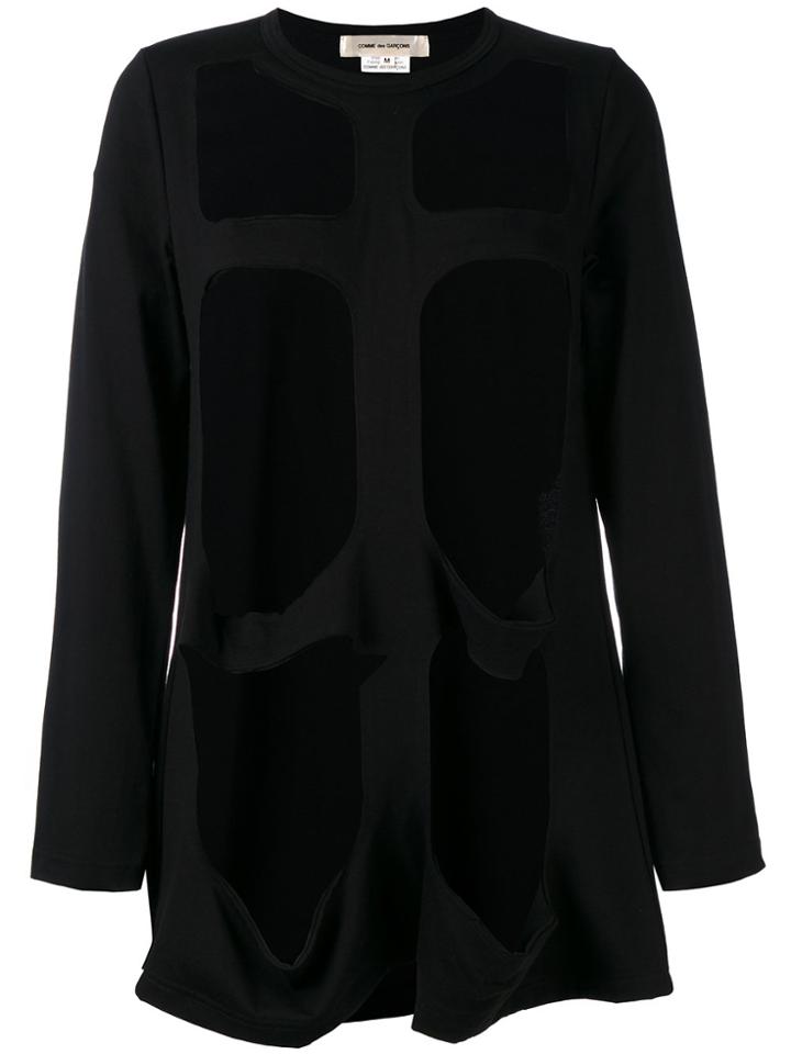 Comme Des Garçons Cut-out Sweatshirt - Black