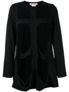 Comme Des Garçons Cut-out Sweatshirt - Black