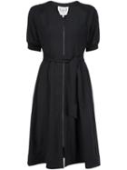 Sea Shortsleeved Crepe Dress, Women's, Size: 2, Black, Cotton/spandex/elastane/viscose