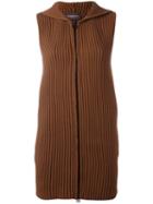 Rossignol Long Knit Vest, Women's, Size: 40, Brown, Polyamide
