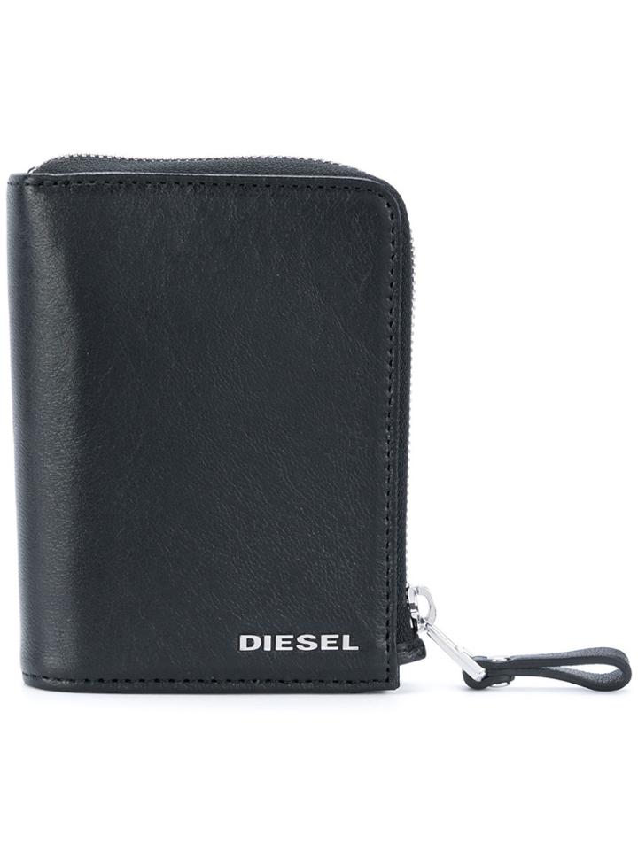 Diesel L-12zip Wallet - Black