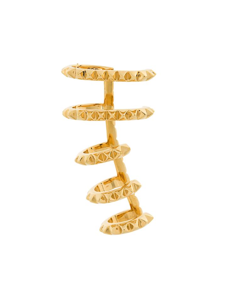 Kasun London Cage Croc Earcuff - Metallic