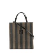 Fendi Pre-owned Pequin Pattern 3way Tote Bag - Brown