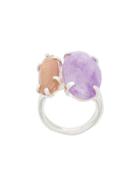 Wouters & Hendrix Technofossils Amethyst And Sunstone Ring - Pink