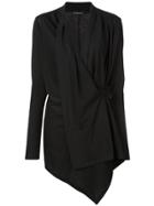 Ann Demeulemeester Fine Wrap Top - Black