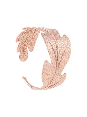Karen Walker Oak Leaf Cuff Bracelet - Metallic