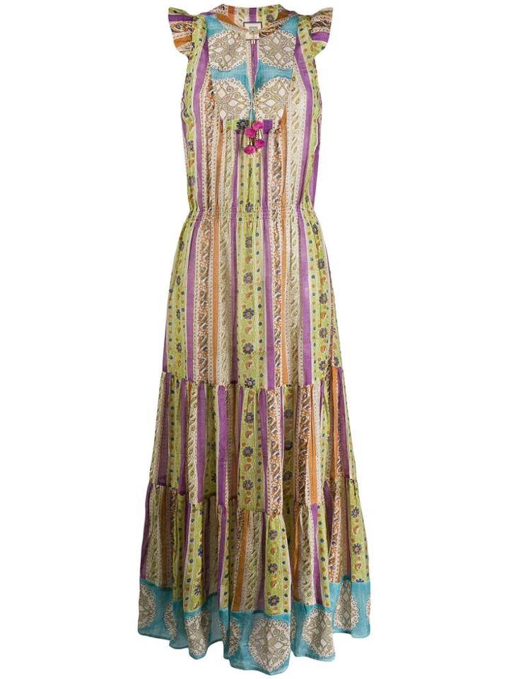 Alicia Bell Lola Printed Maxi Dress - Green