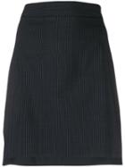 Sportmax Pinstripe Fitted Skirt - Blue