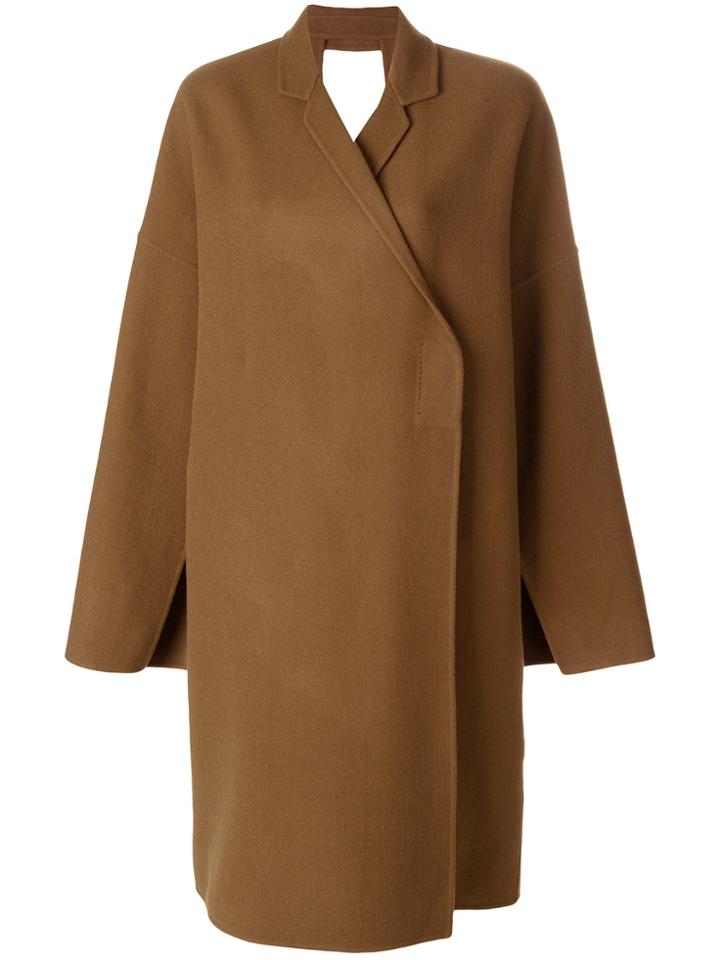 Ports 1961 Tailored Structured Coat - Brown