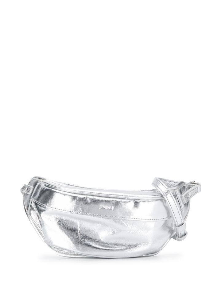 Juun.j Embossed Logo Belt Bag - Silver