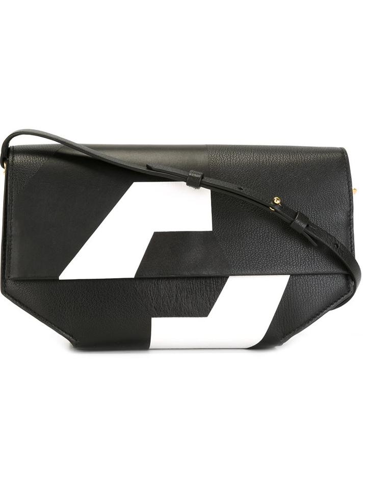 Desa 1972 Geometric Print Zip Up Clutch Bag