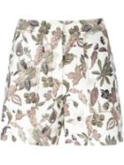 Tory Burch Floral Print Shorts