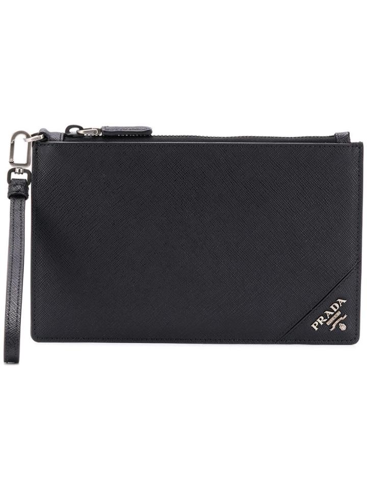 Prada Classic Slim Clutch - Black