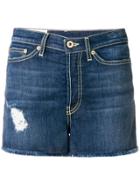 Dondup Denim Fitted Shorts - Blue