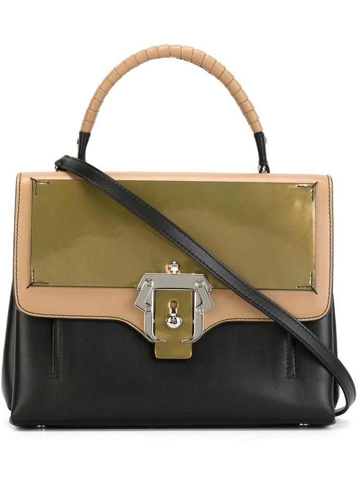 Paula Cademartori Medium Petite Fay Tote, Women's, Brown, Calf Leather/patent Leather