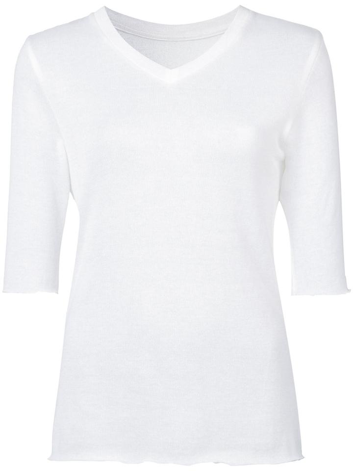 The Elder Statesman Fine Knit Top, Women's, Size: Small, White, Silk/cashmere