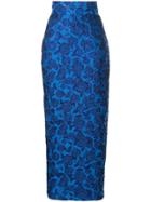 Bambah Bellflower Pencil Skirt - Blue