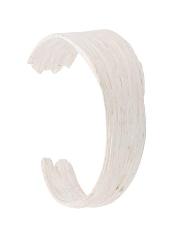 Detaj Textured Band Bracelet - White