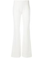 Sonia Rykiel Flared Knitted Trousers - White